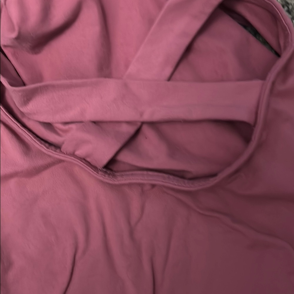 Hot Kiss Pink Sleeveless Tank Top with Cut Out - Picture 3 of 3
